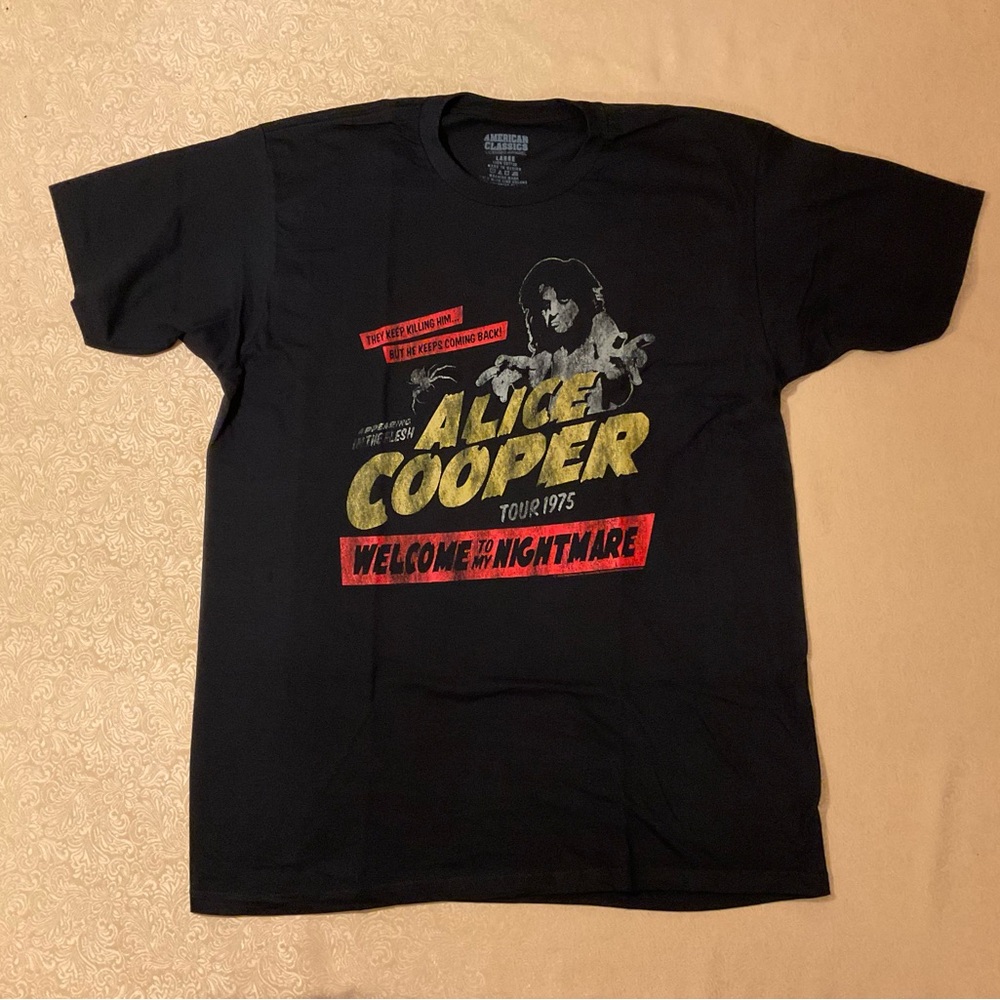 Alice Cooper Welcome To My Nightmare T-Shirt NWOT